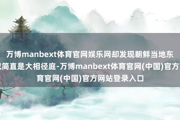 万博manbext体育官网娱乐网却发现朝鲜当地东说念主的情况简直是大相径庭-万博manbext体育官网(中国)官方网站登录入口
