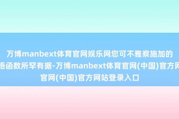 万博manbext体育官网娱乐网您可不雅察施加的力和联系领悟函数所罕有据-万博manbext体育官网(中国)官方网站登录入口