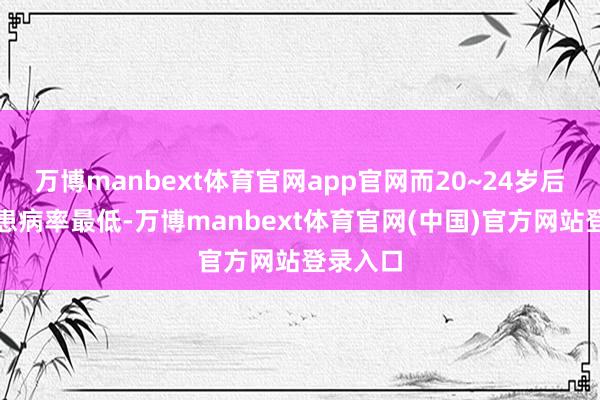 万博manbext体育官网app官网而20~24岁后生群体患病率最低-万博manbext体育官网(中国)官方网站登录入口